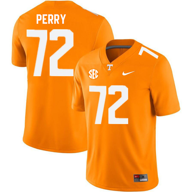 Men #72 Jesse Perry Tennessee Volunteers College Football Jerseys Stitched-Orange